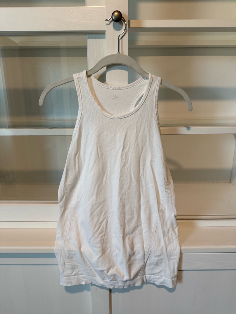Athleta Girl White Athletic Tank Top - Lightweight Racerback